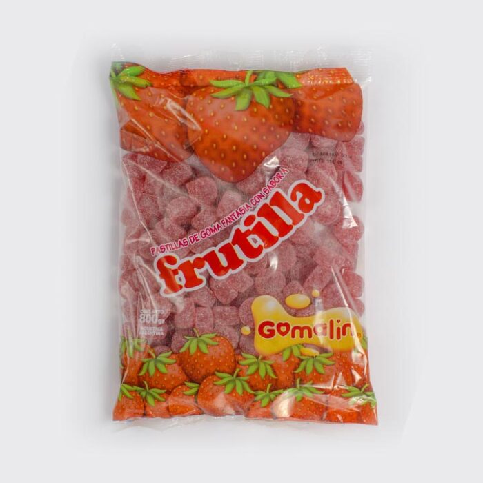 Pastilla de Goma Redonda Sabor Frutilla
