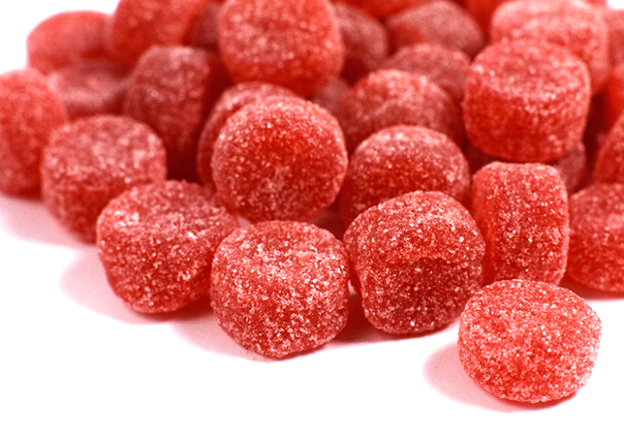 Pastilla de Goma Redonda Sabor Frutilla